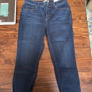 LOFT Dark Indigo Stretch Skinny Jeans